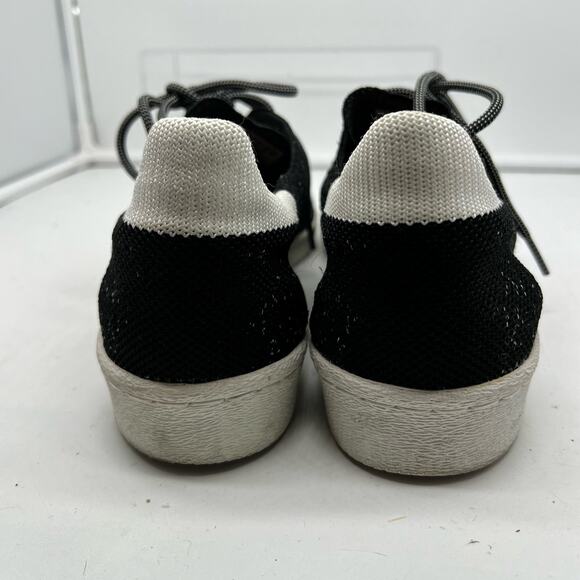 Adidas Originals Shoes Mens 12 Superstar 80\'s Primeknit Sneakers Black White main image 5